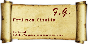 Forintos Gizella névjegykártya